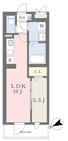 ＤＯビル海神町東の物件間取画像